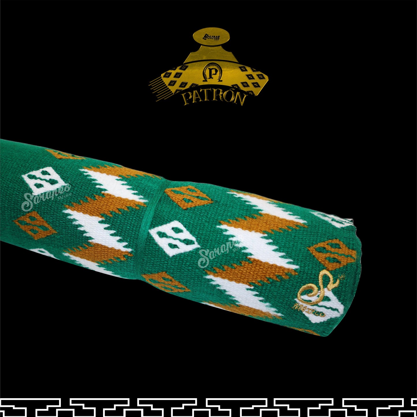 SARAPE  PATRÓN BORDADO DE ALTA GAMA (AGREGA TU FIERRO GANADERO)