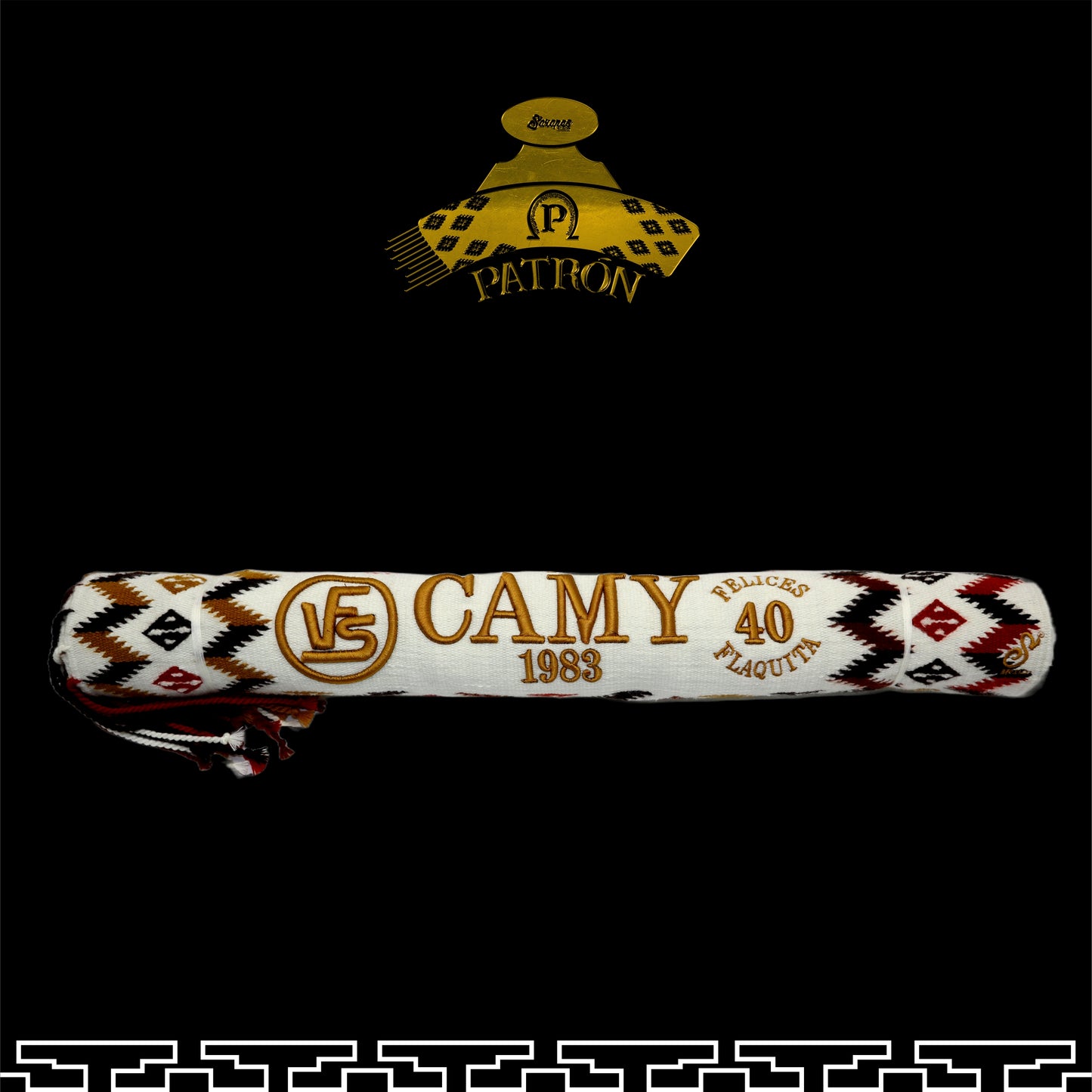 SARAPE PATRÓN BORDADO DE ALTA GAMA (AGREGA TU FIERRO GANADERO)