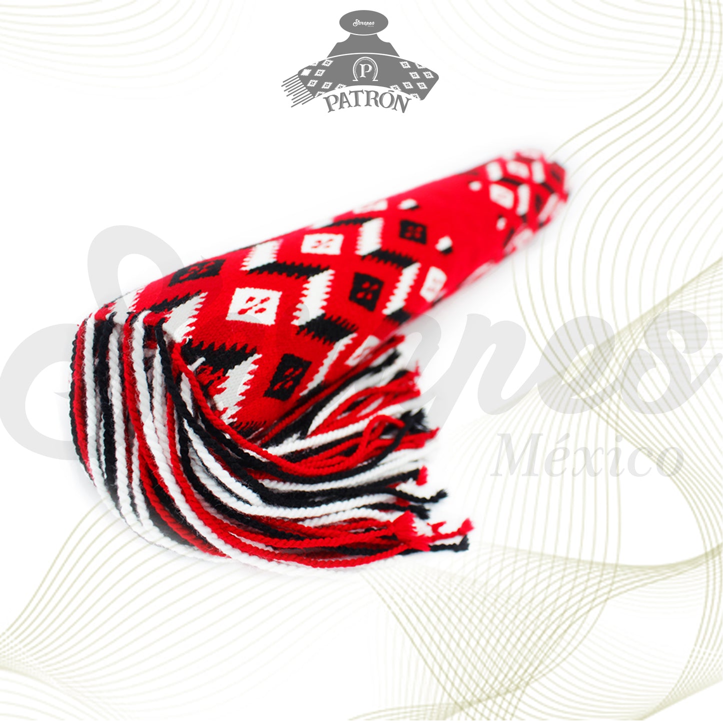 SARAPE CHARRO PATRÓN BORDADO DE ALTA GAMA (AGREGA TU FIERRO GANADERO)