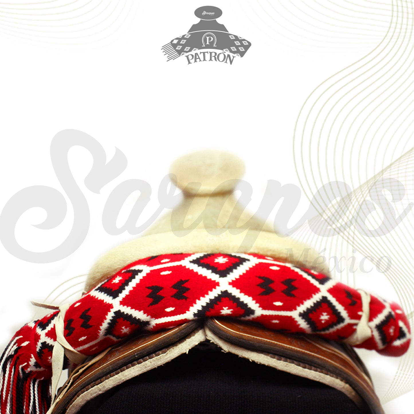 SARAPE CHARRO PATRÓN DE ALTA GAMA (SIN BORDAR)