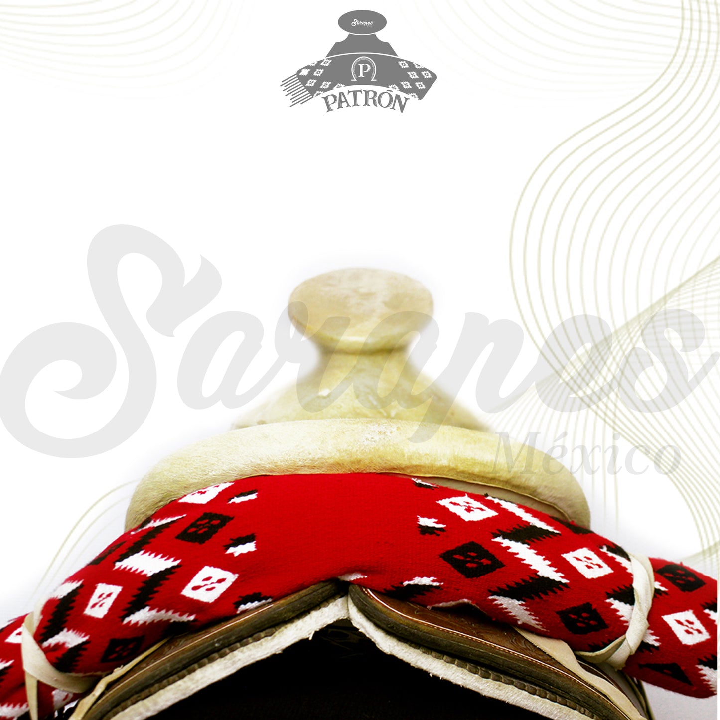 SARAPE CHARRO PATRÓN BORDADO DE ALTA GAMA (AGREGA TU FIERRO GANADERO)