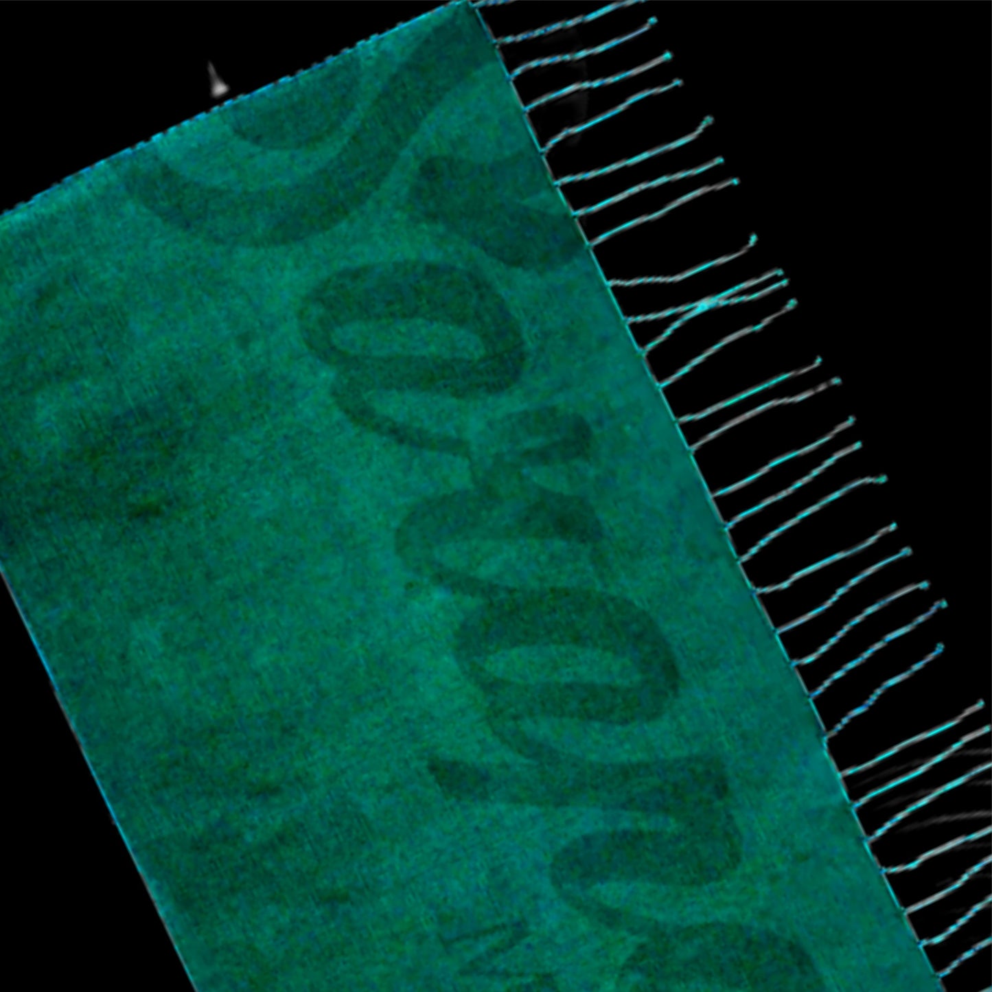 SARAPE CAPORAL PERSONALIZADO VERDE CON BORDADO