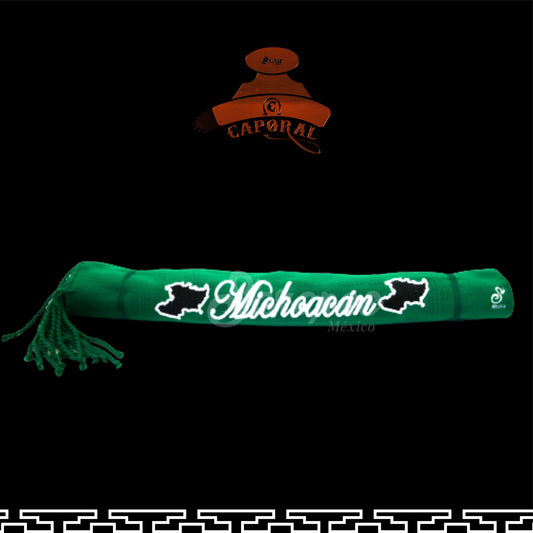 SARAPE CAPORAL PERSONALIZADO VERDE CON BORDADO