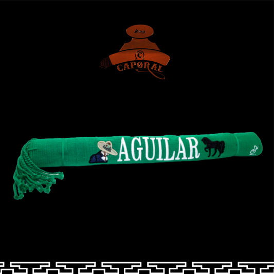 SARAPE CAPORAL PERSONALIZADO VERDE CON BORDADO