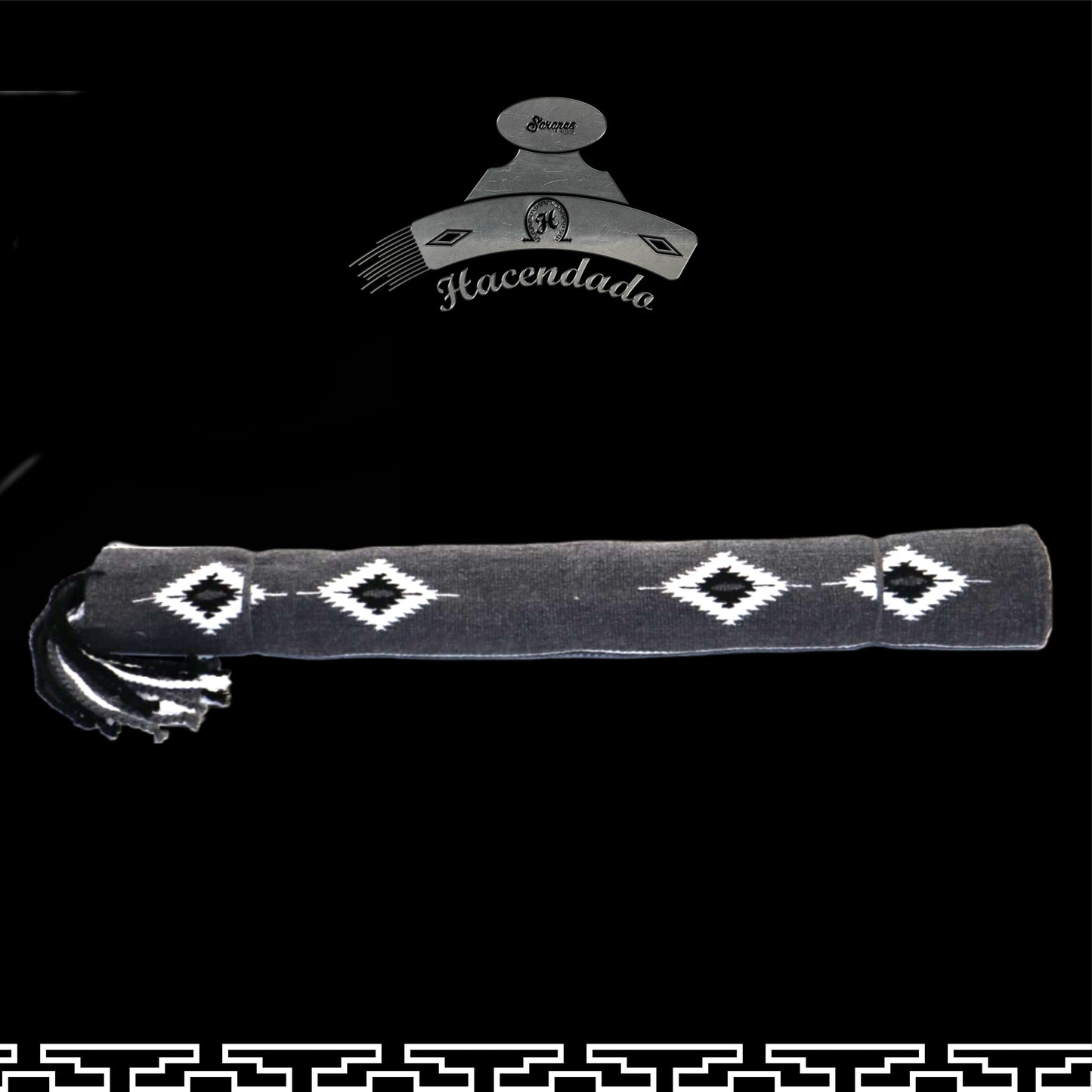 SARAPE CHARRO HACENDADO GRIS (SIN BORDAR)