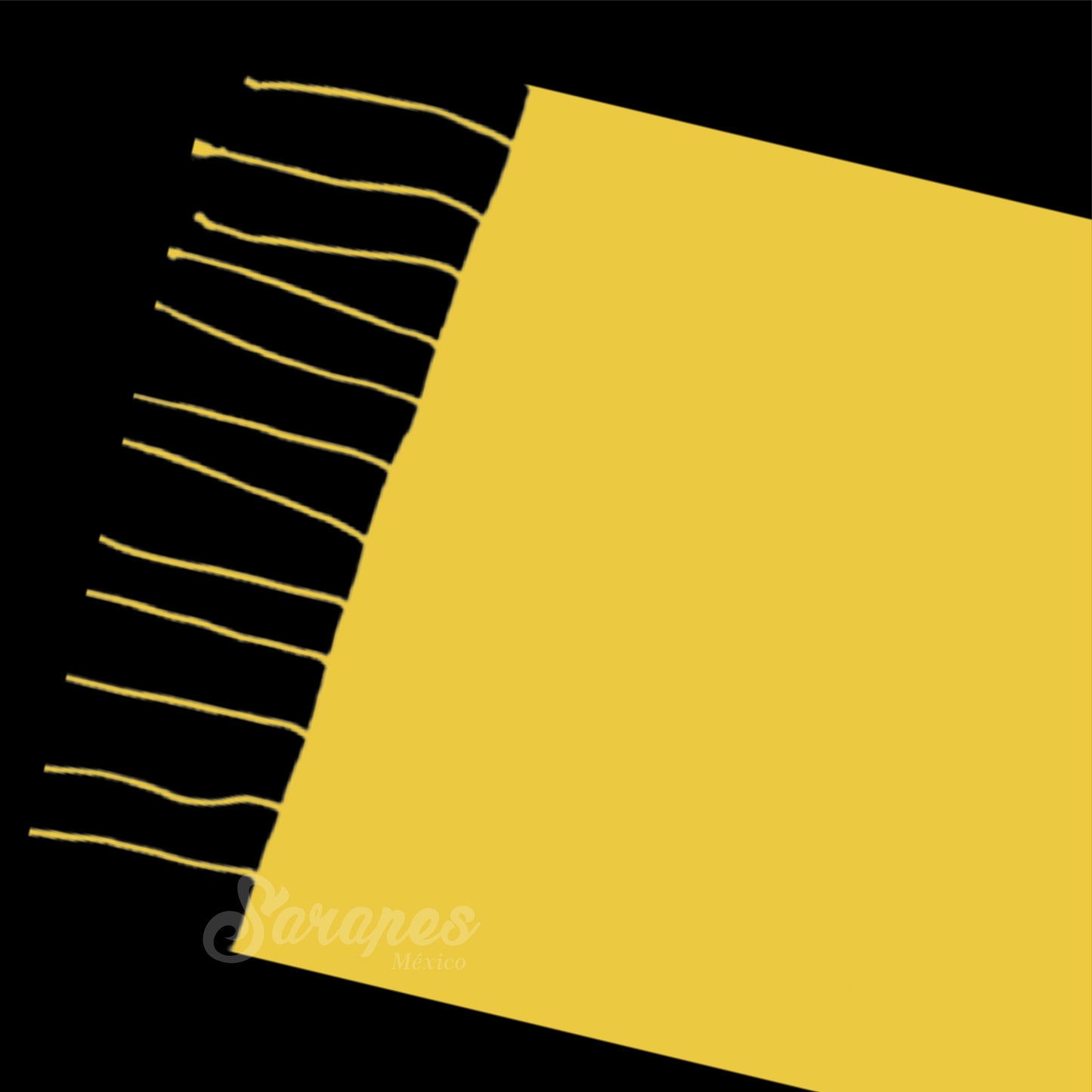 SARAPE CHARRO HACENDADO AMARILLO (SIN BORDAR)