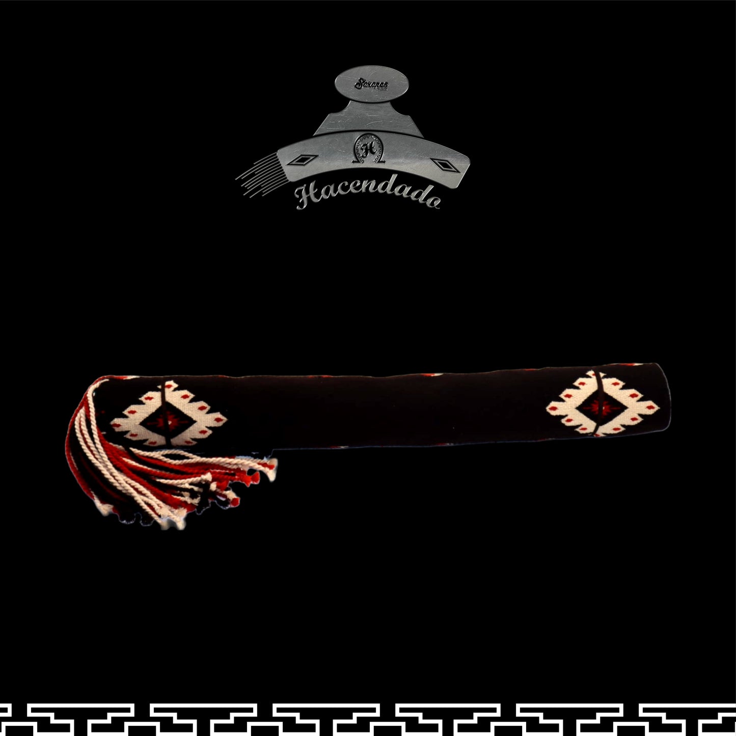 SARAPE CHARRO HACENDADO CAFE (SIN BORDAR)