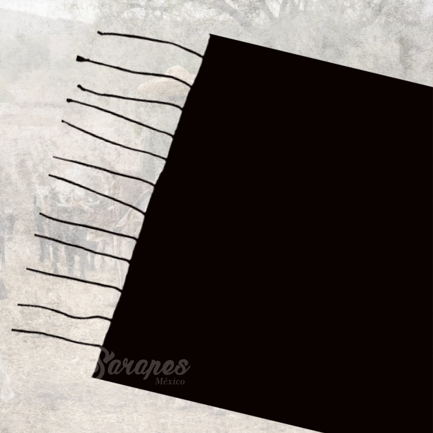 SARAPE CHARRO HACENDADO CAFE (SIN BORDAR)