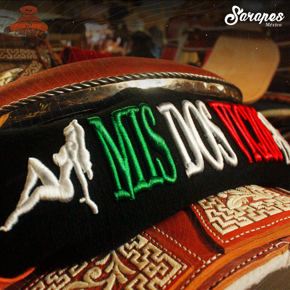 SARAPE CAPORAL "MIS DOS VICIOS" BORDADO 3D