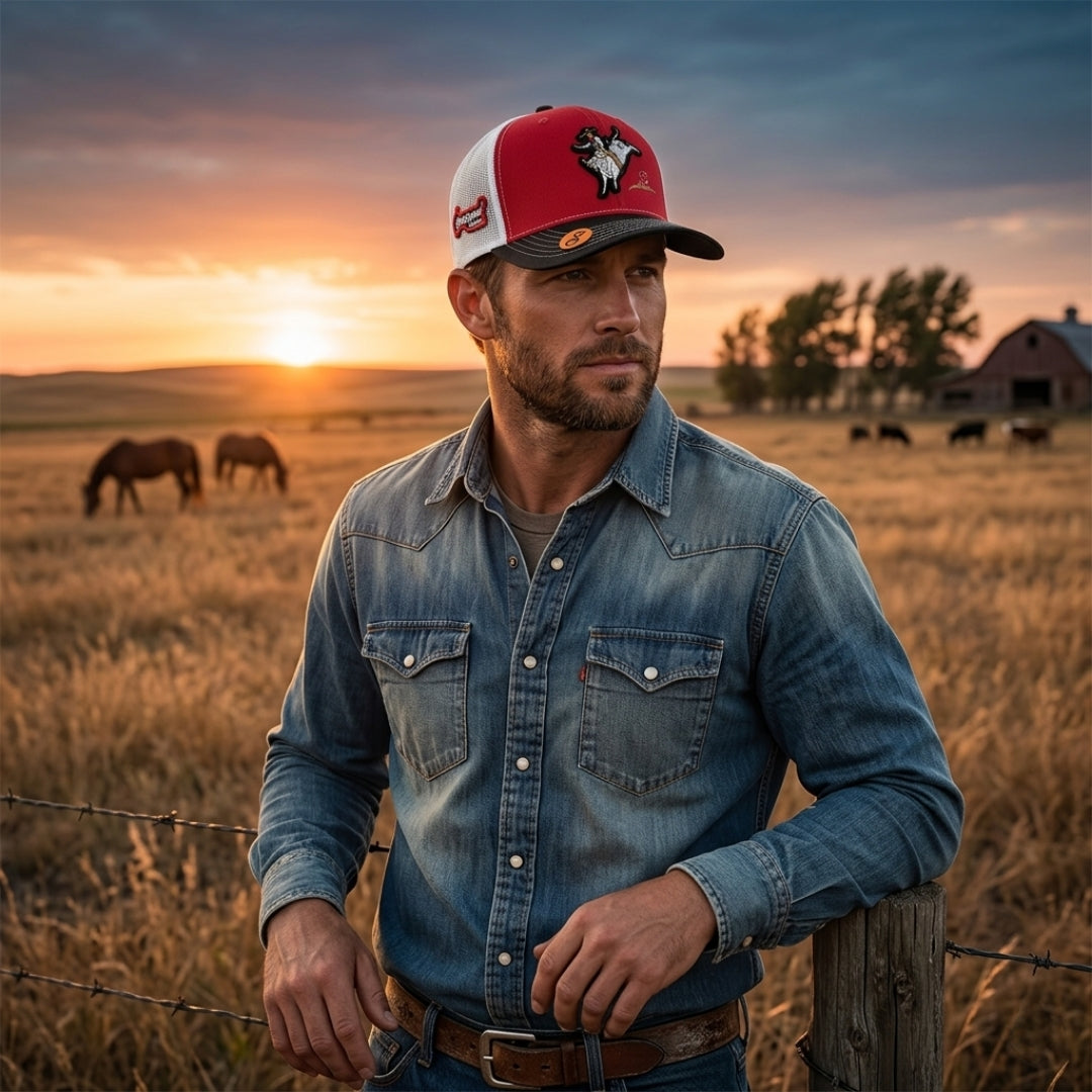 Gorra Suertes Charras Jineteo de Toro