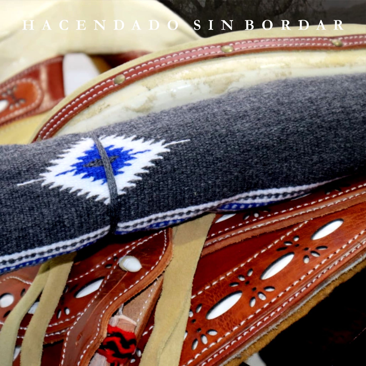 SARAPE CHARRO HACENDADO GRIS (SIN BORDAR)