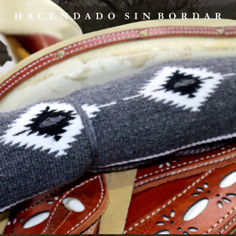 SARAPE CHARRO HACENDADO GRIS (SIN BORDAR)