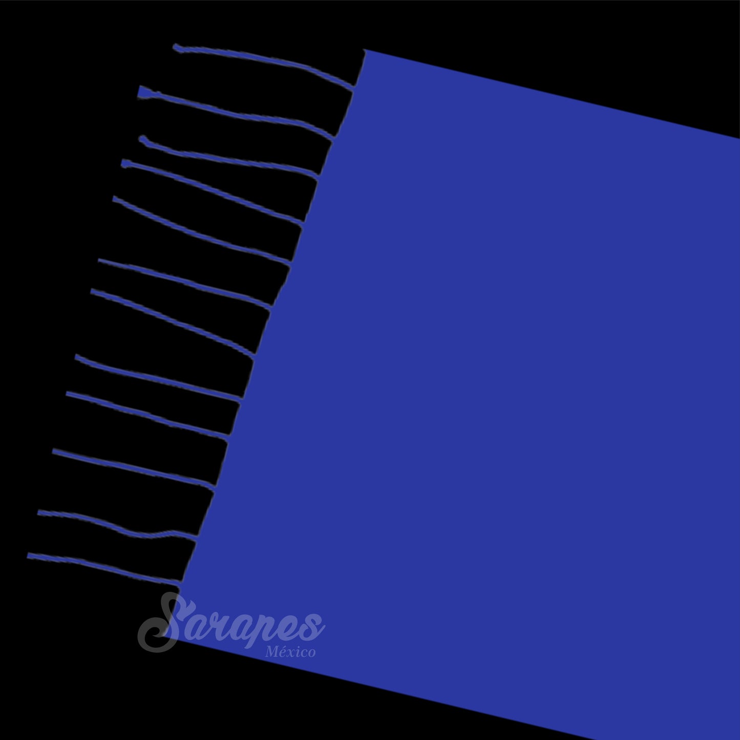 SARAPE CHARRO HACENDADO AZUL (SIN BORDAR)